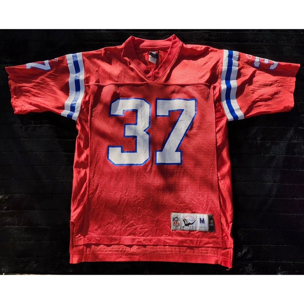 Reebok Throwbacks New England Patriots #37 HARRISON Red NFL Jersey Medium